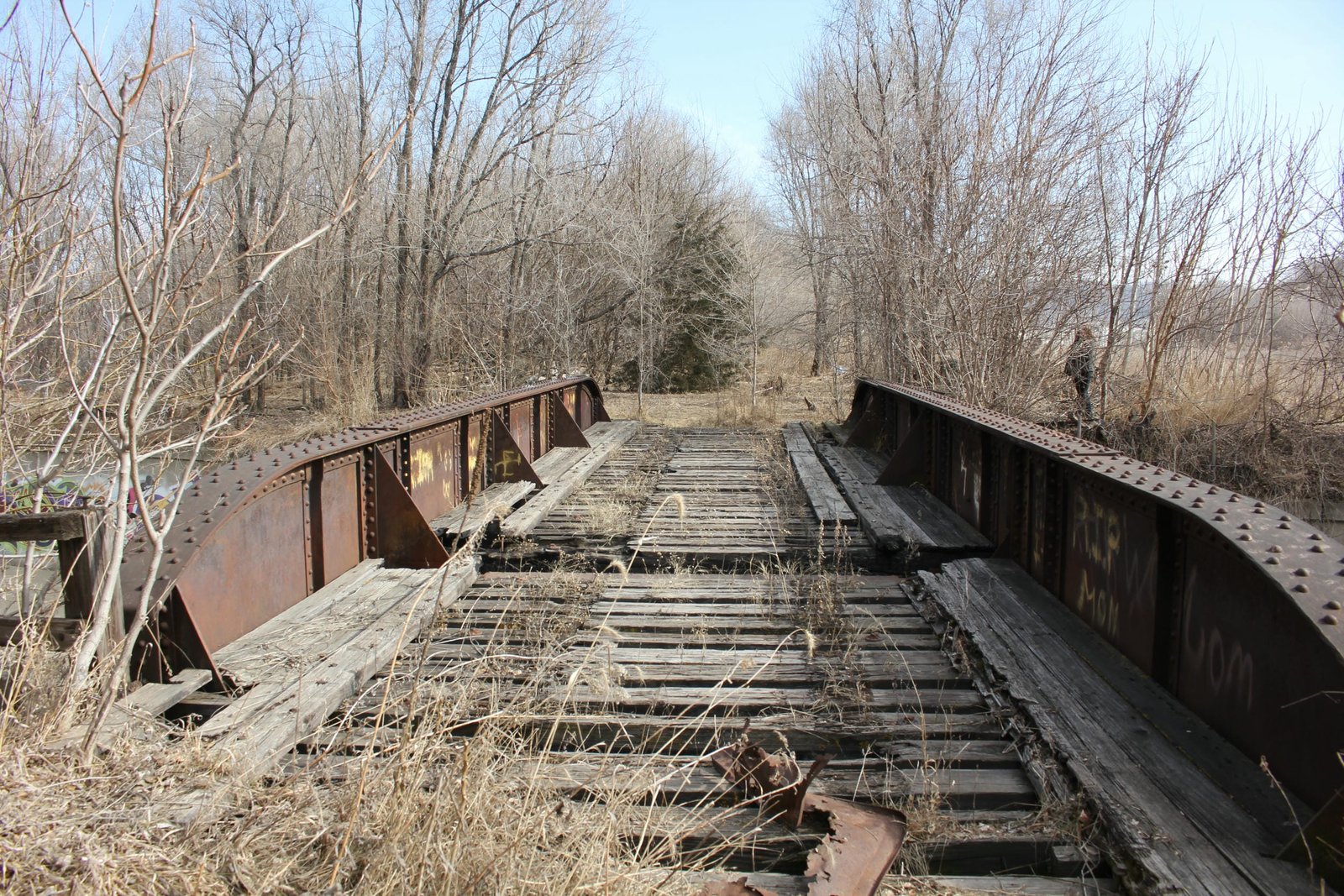 Looking east